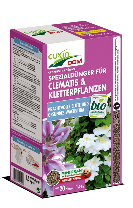 Cuxin Spezialdünger Clematis & Kletterpflanz., Minig., 1,5 kg
