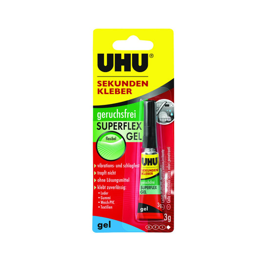 UHU Sekundenkleber easy, Gel, 3g 3g