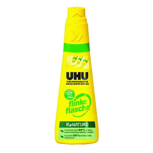 UHU Vielzweckkleber, Flinke Flasche ReNATURE o.L., 100g 100g