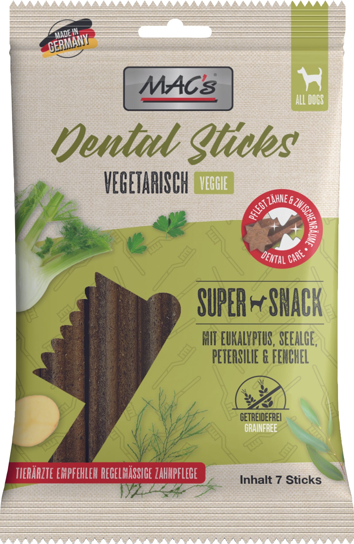 Mac´s Dog 'Dental STick Vegetarisch 180g