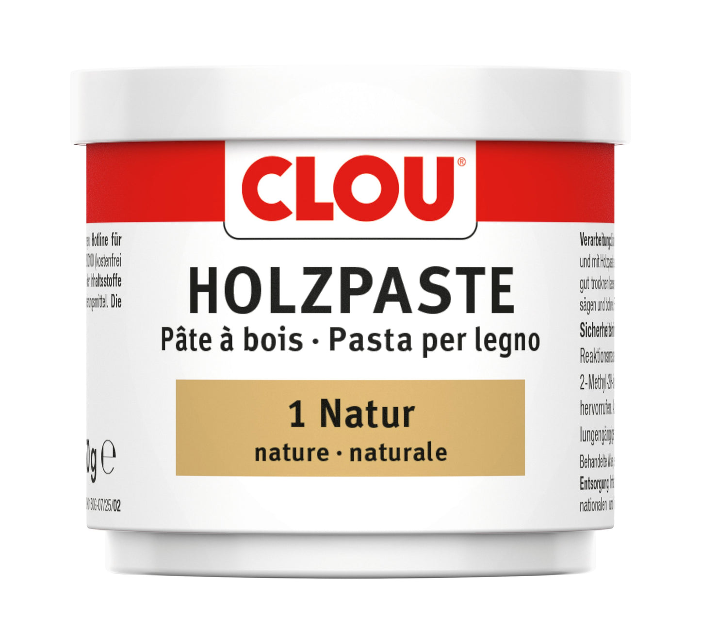 Holzpaste W 1 Natur 150 g