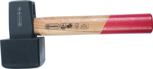CONNEX Plattenverlegehammer 1250g mit Gummikappe DIN 6575