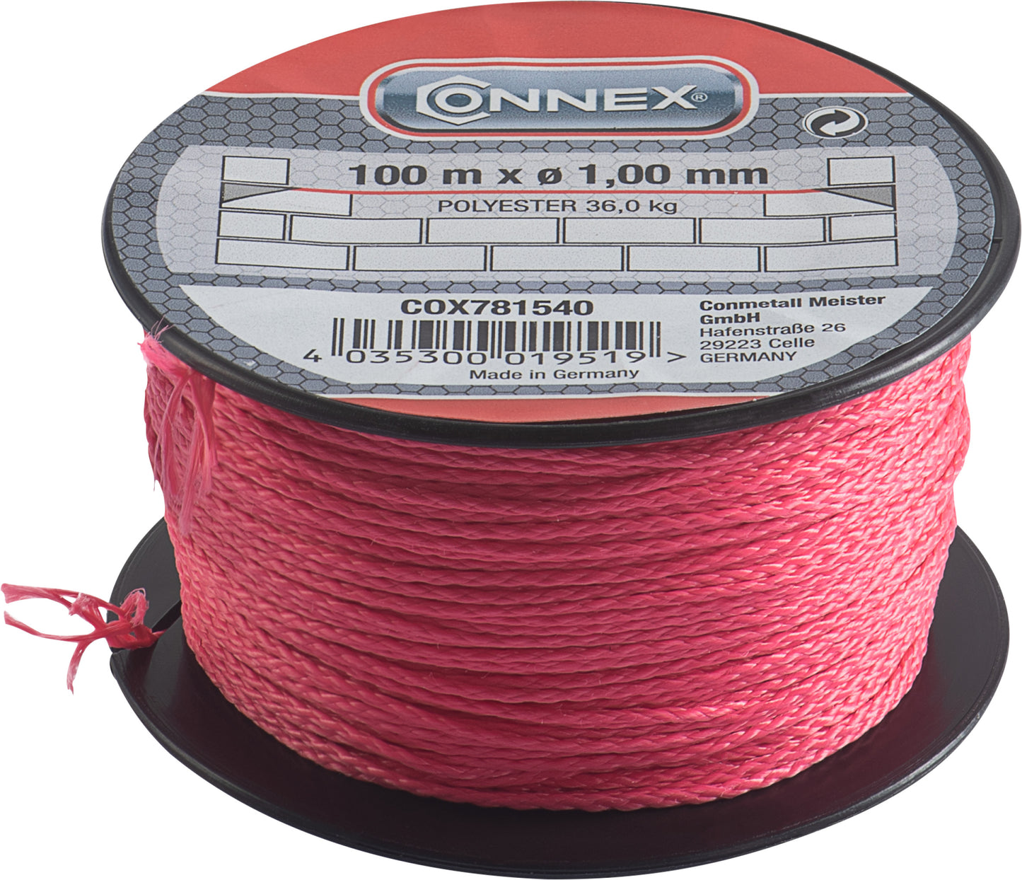 Maurerschnur 1mm pink 100m