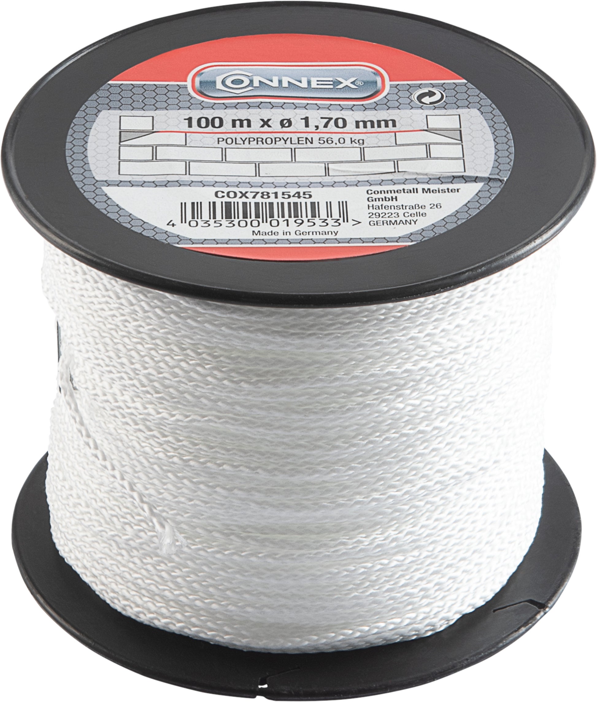 Maurerschnur 1,7mm weiß 100m 