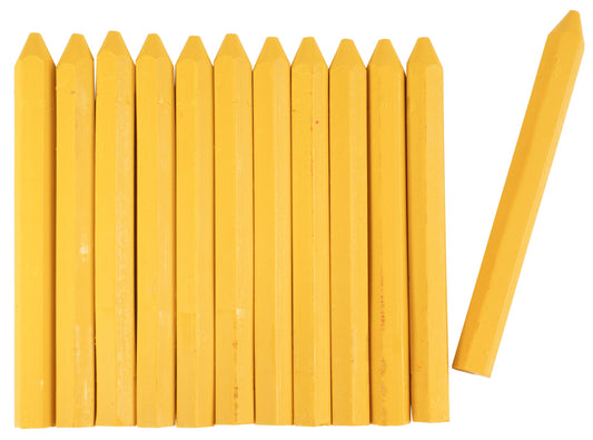 CONNEX Signierkreide gelb 120 mm x Ø 11 mm | 12 Stück