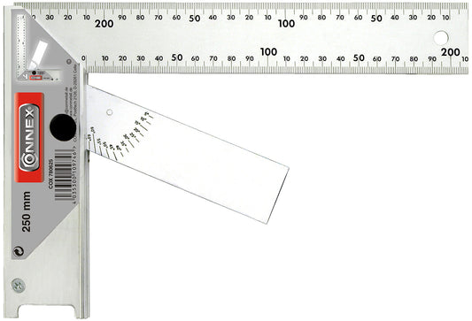 Schreinerwinkel 250mm Alu mit Anschlag