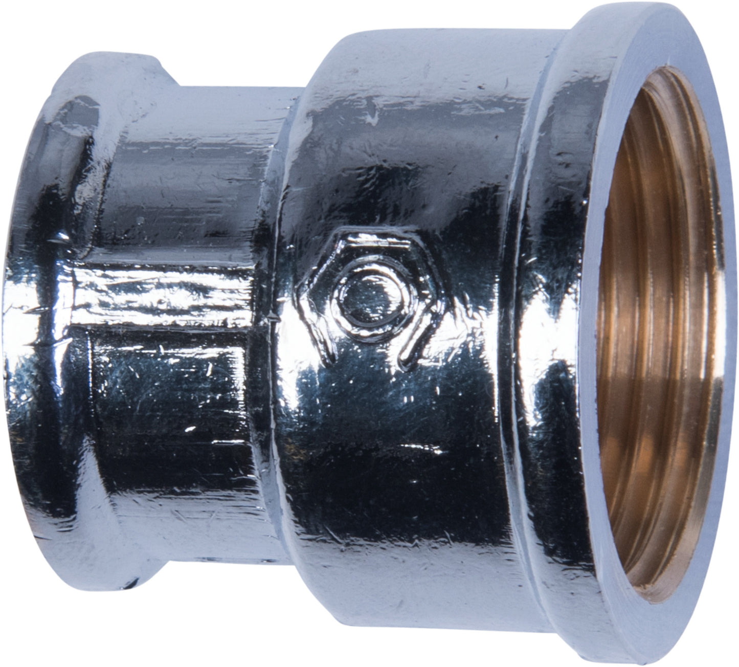 Reduzierungs-Muffe 3/4" x 1/2" chrom 
