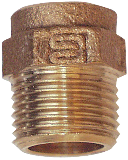 Rotguss Übergangs-Nippel 22mm x 1" (1)