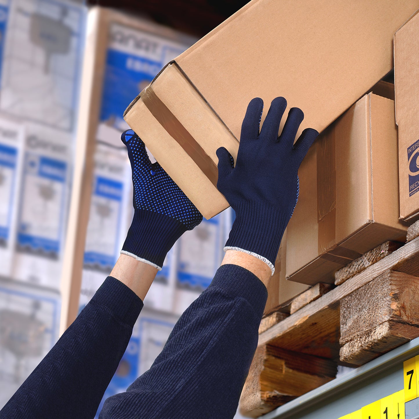 Handschuhe Umzug plus Gr.10 mit Punktnoppung