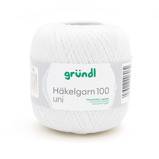 Häkelgarn 100 weiß 100 g