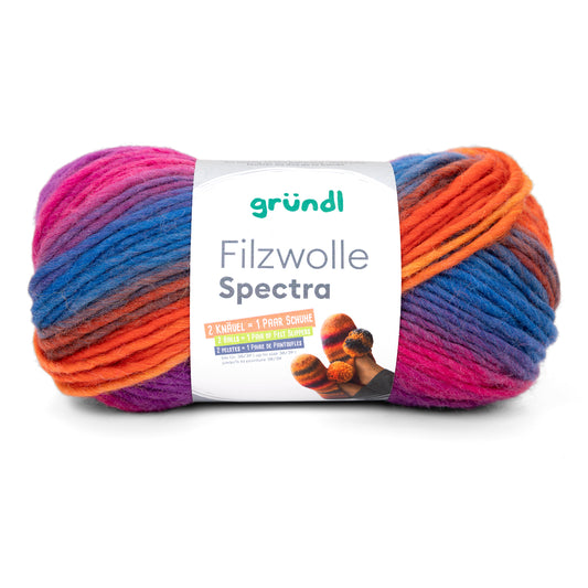 Filzwolle Spectra wild berry multicolor 100 g