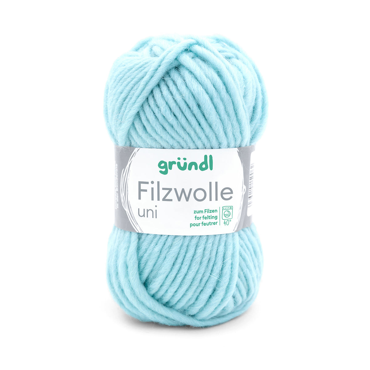 Filzwolle uni mint 50 g