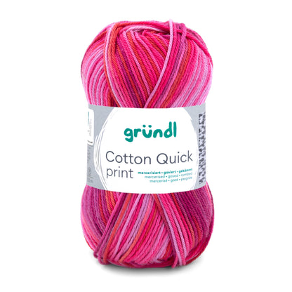 Cotton Quick print fuchsia-rot-multicolor 50 g