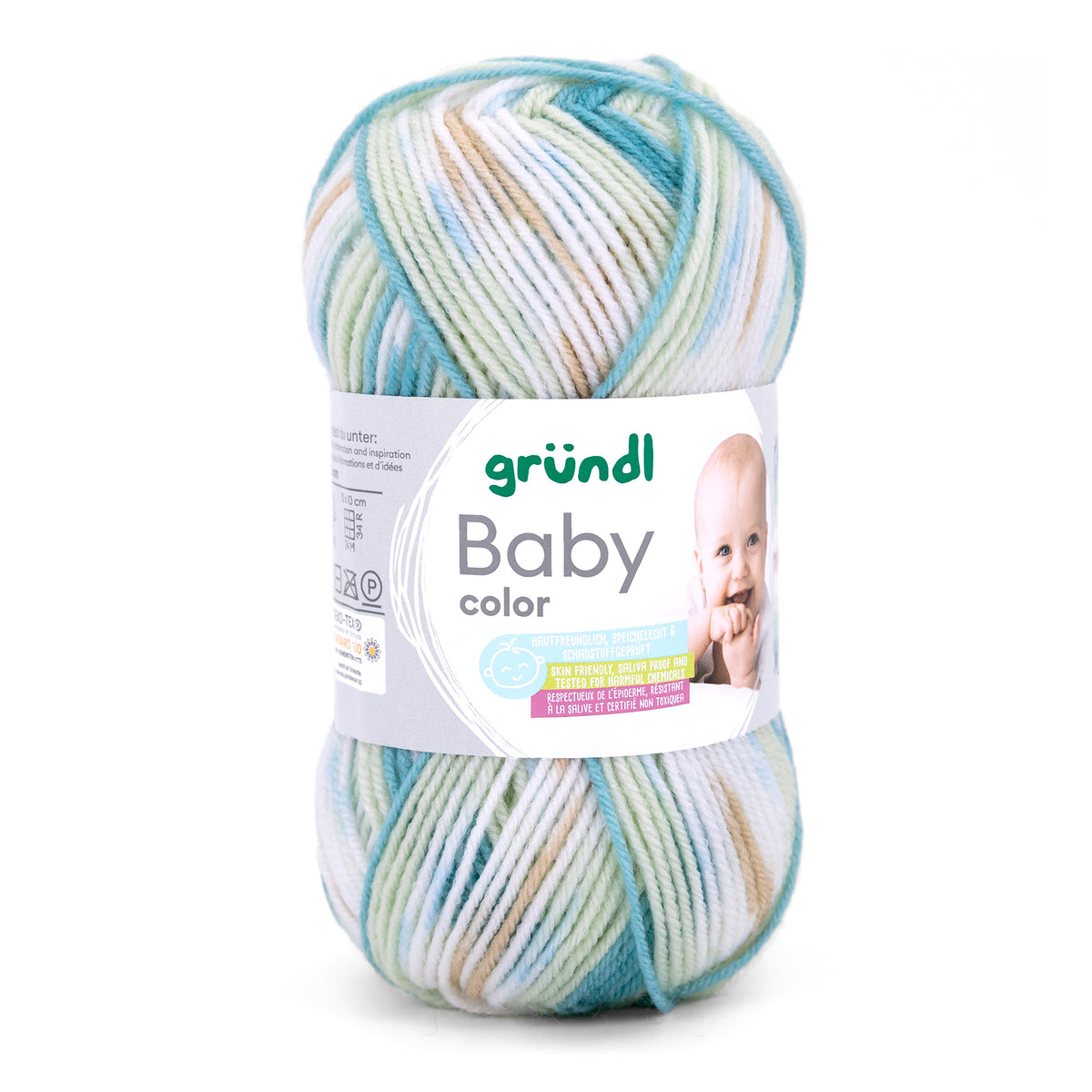 Baby color acquamarin braun mint natur multicolor 50 g