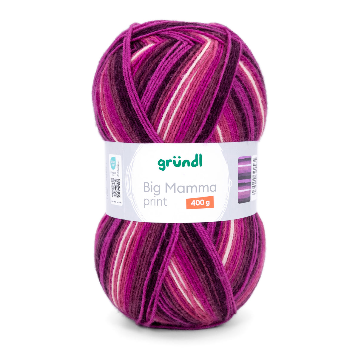 Big Mamma print fuchsia- himbeer-bordeaux-nude 400 g