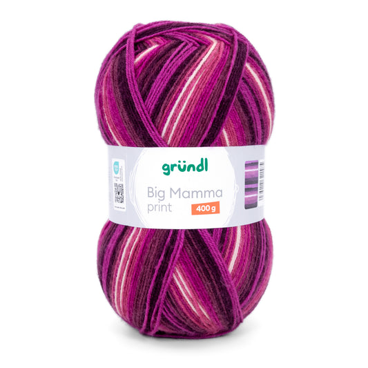 Big Mamma print fuchsia- himbeer-bordeaux-nude 400 g