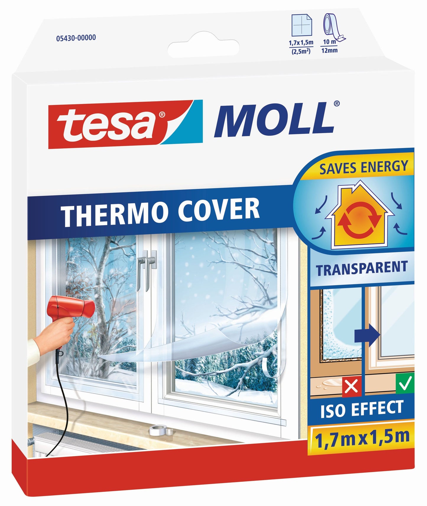 tesamoll® Thermo Cover Fensterisolierfolie 1,7m | 1,5m