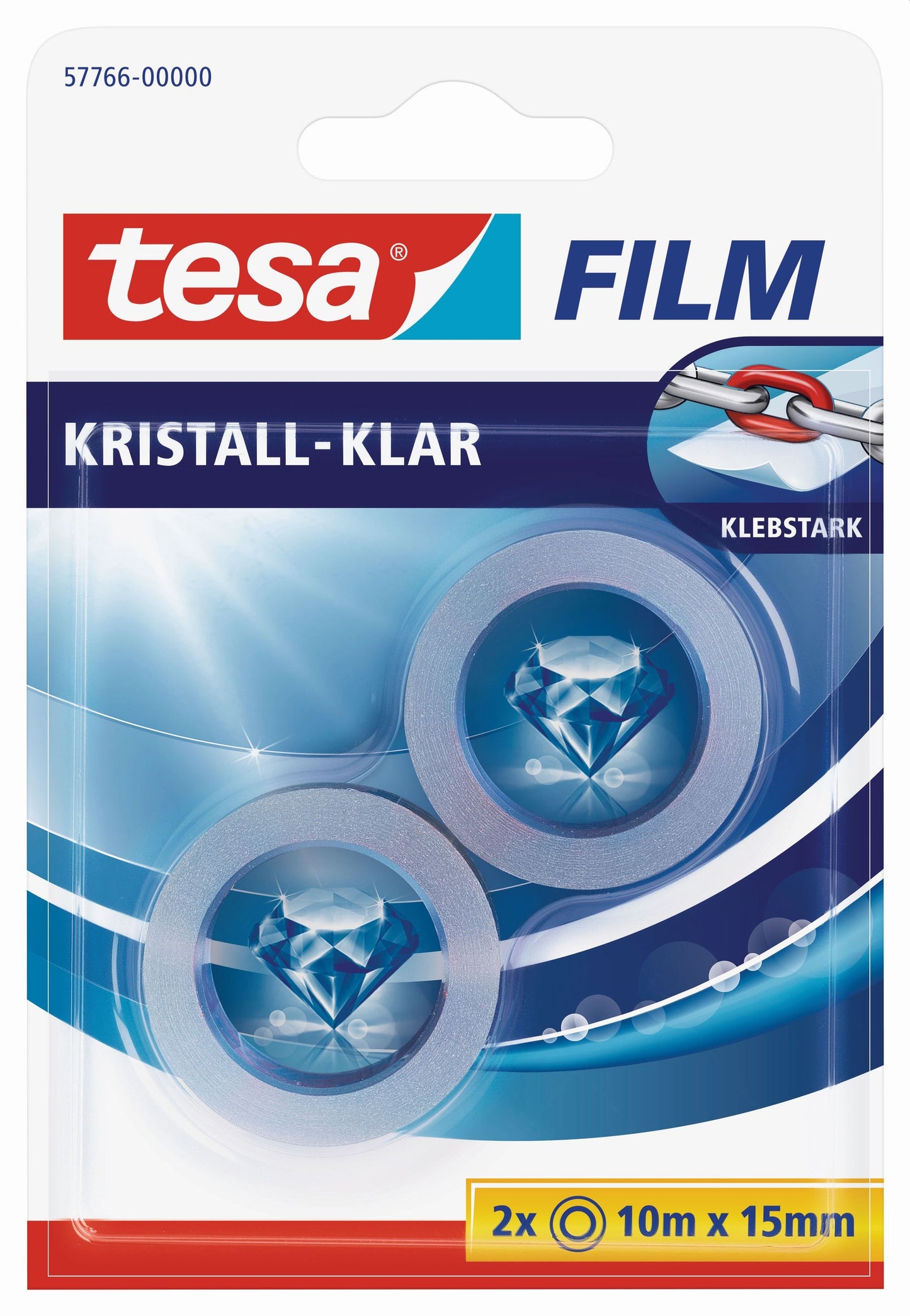 Tesafilm kristall-klar 15mm | 10m | 2 Stück