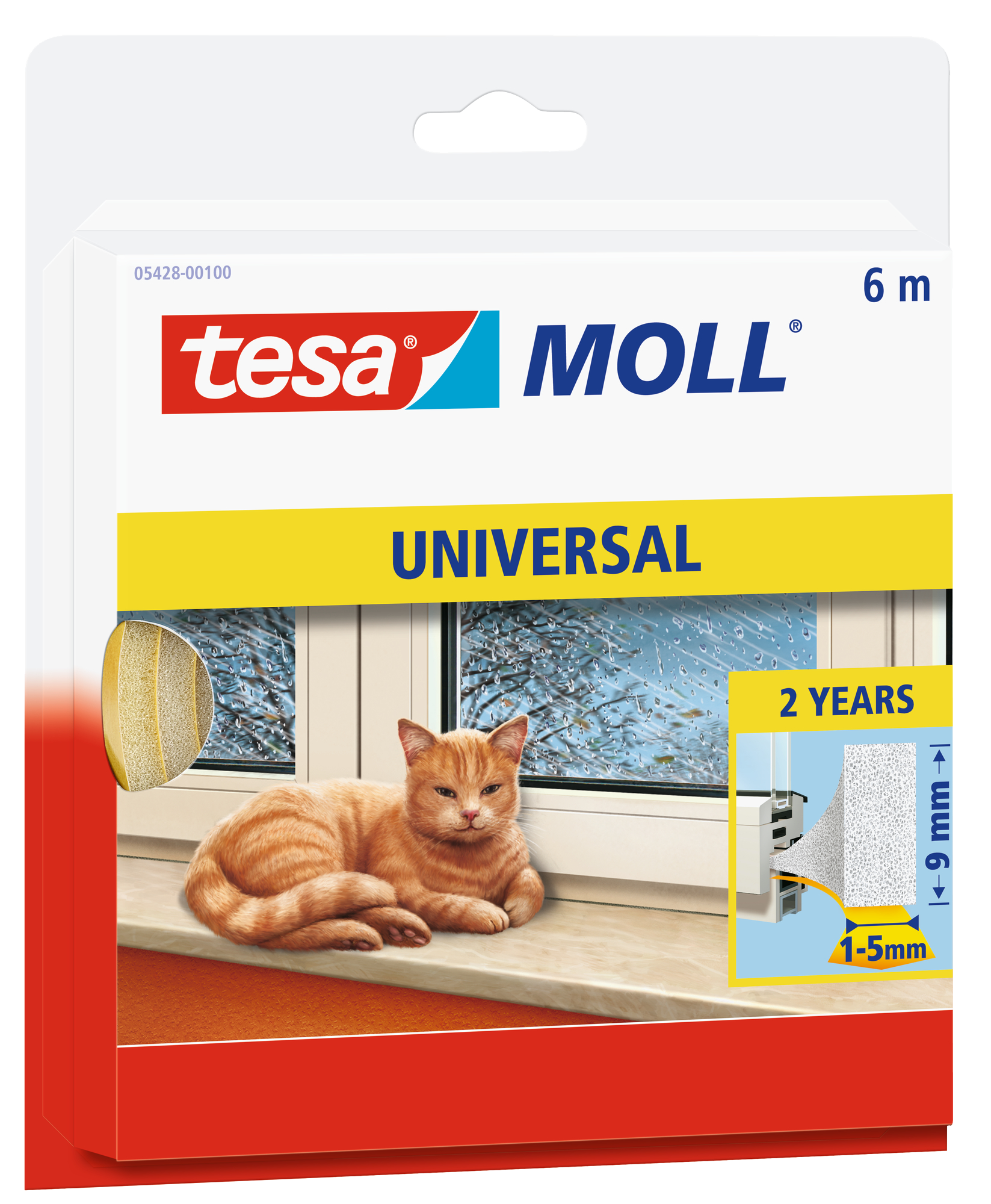 tesa® Insulation Dichtungsband pur weiß, 6 m