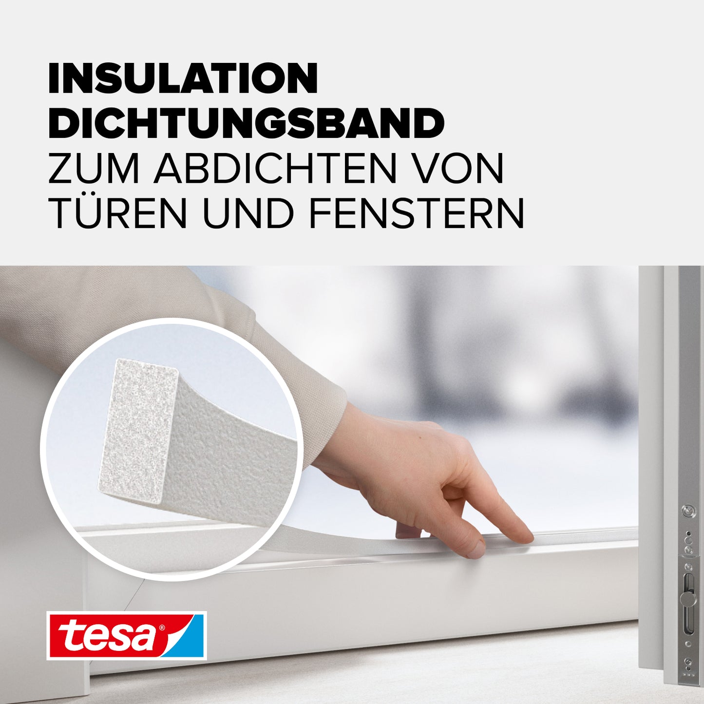tesa® Insulation Dichtungsband pur weiß, 6 m