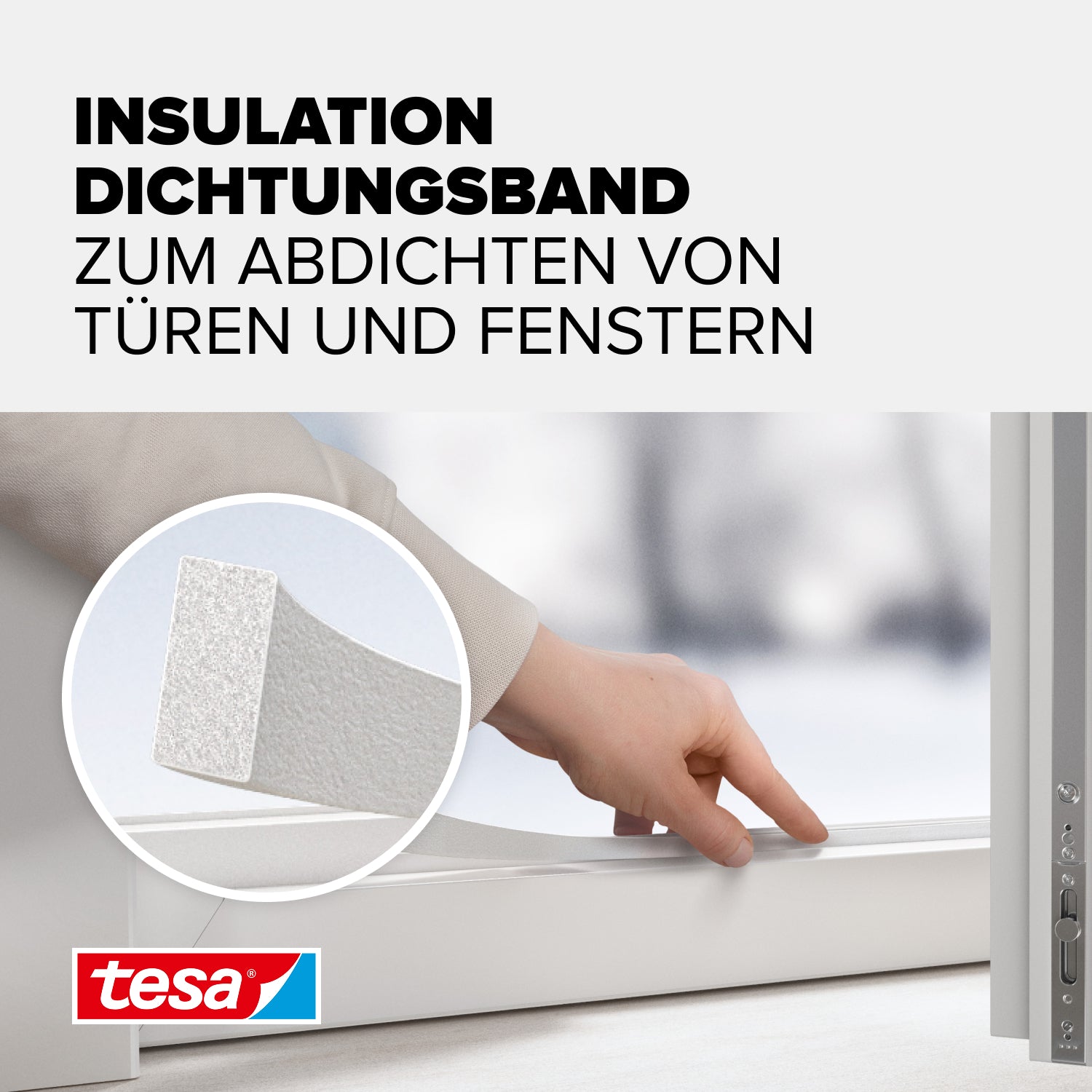 tesa® Insulation Dichtungsband pur weiß, 6 m
