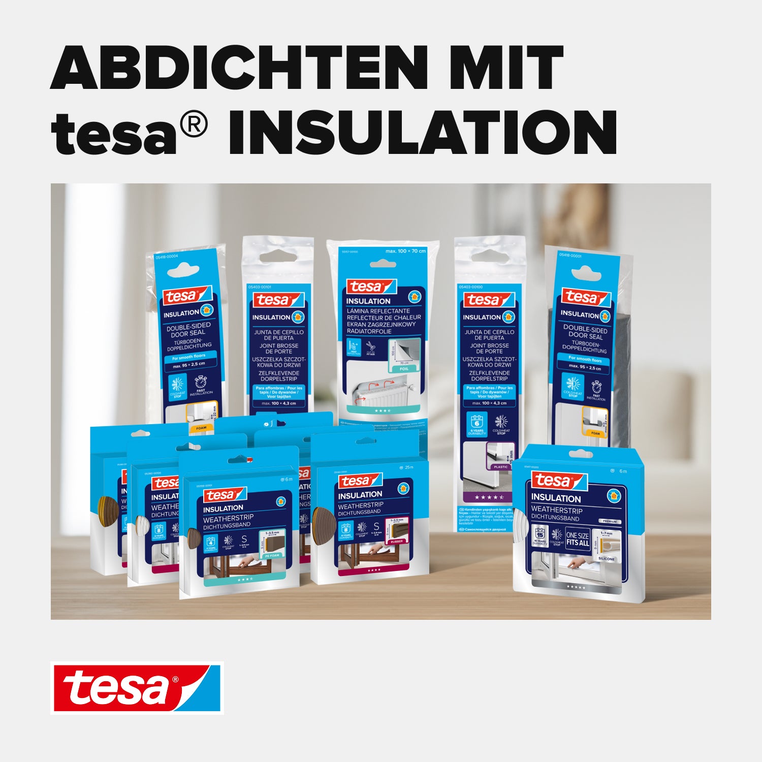 tesa® Insulation Dichtungsband pur weiß, 6 m
