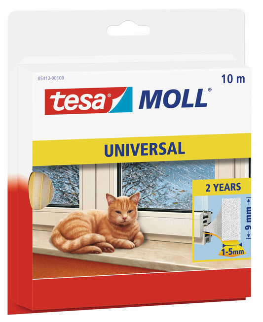 tesamoll® Universal-Schaumstoff weiß | Spalten 1-5mm | 10m