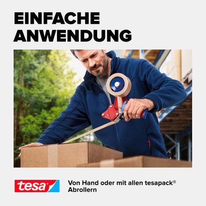 tesa - Pack aus Papier 50m - 50mm braun