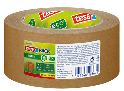 tesa - Pack aus Papier 50m - 50mm braun