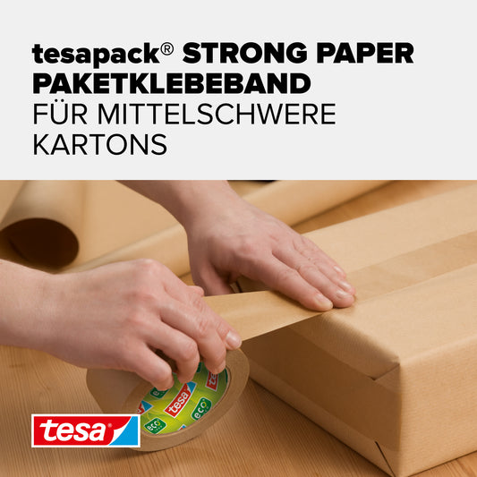 tesa - Pack aus Papier 50m - 50mm braun