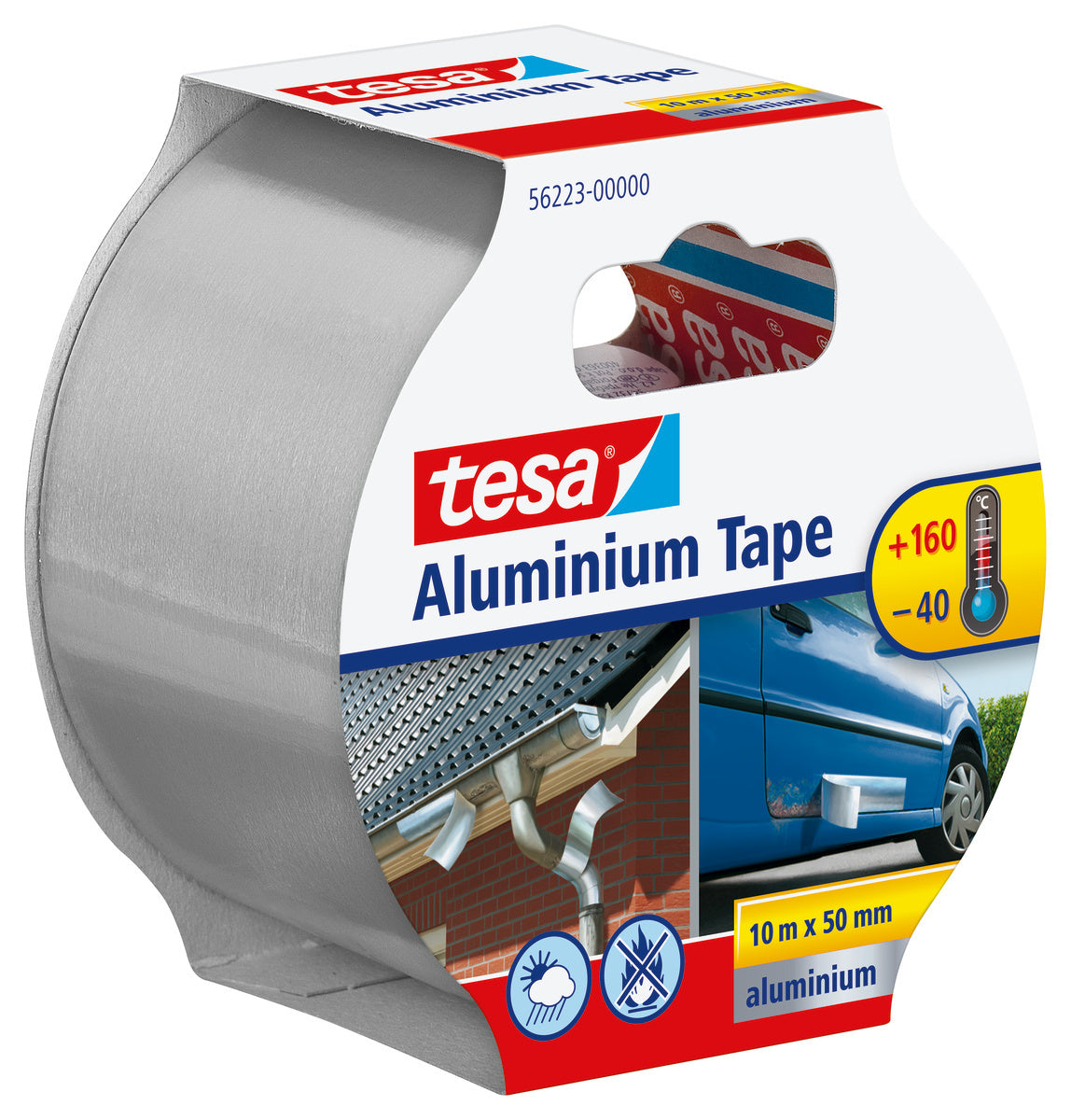 tesa Aluminium Tape, 10m - 50mm selbstklebend