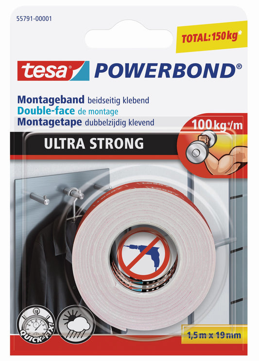 tesa® Montageband ULTRA STRONG | 19mm x 1,5m