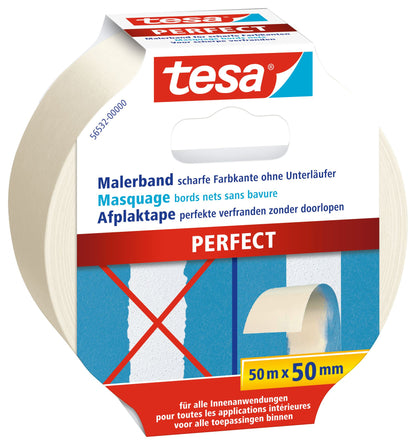 tesa® Malerband Perfect für scharfe Farbkanten, 50m x 50mm