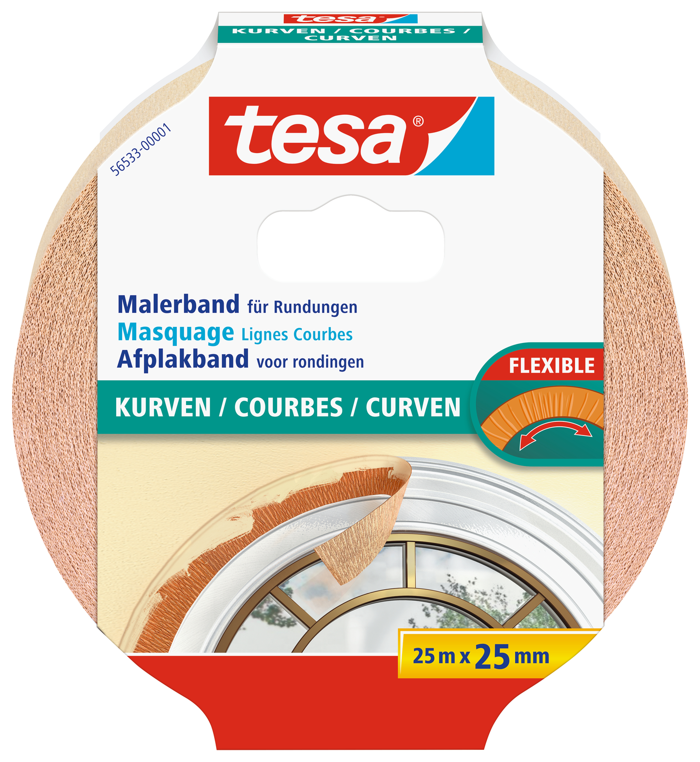 tesa® Malerband Perfect für scharfe Farbkanten, 50m x 50mm