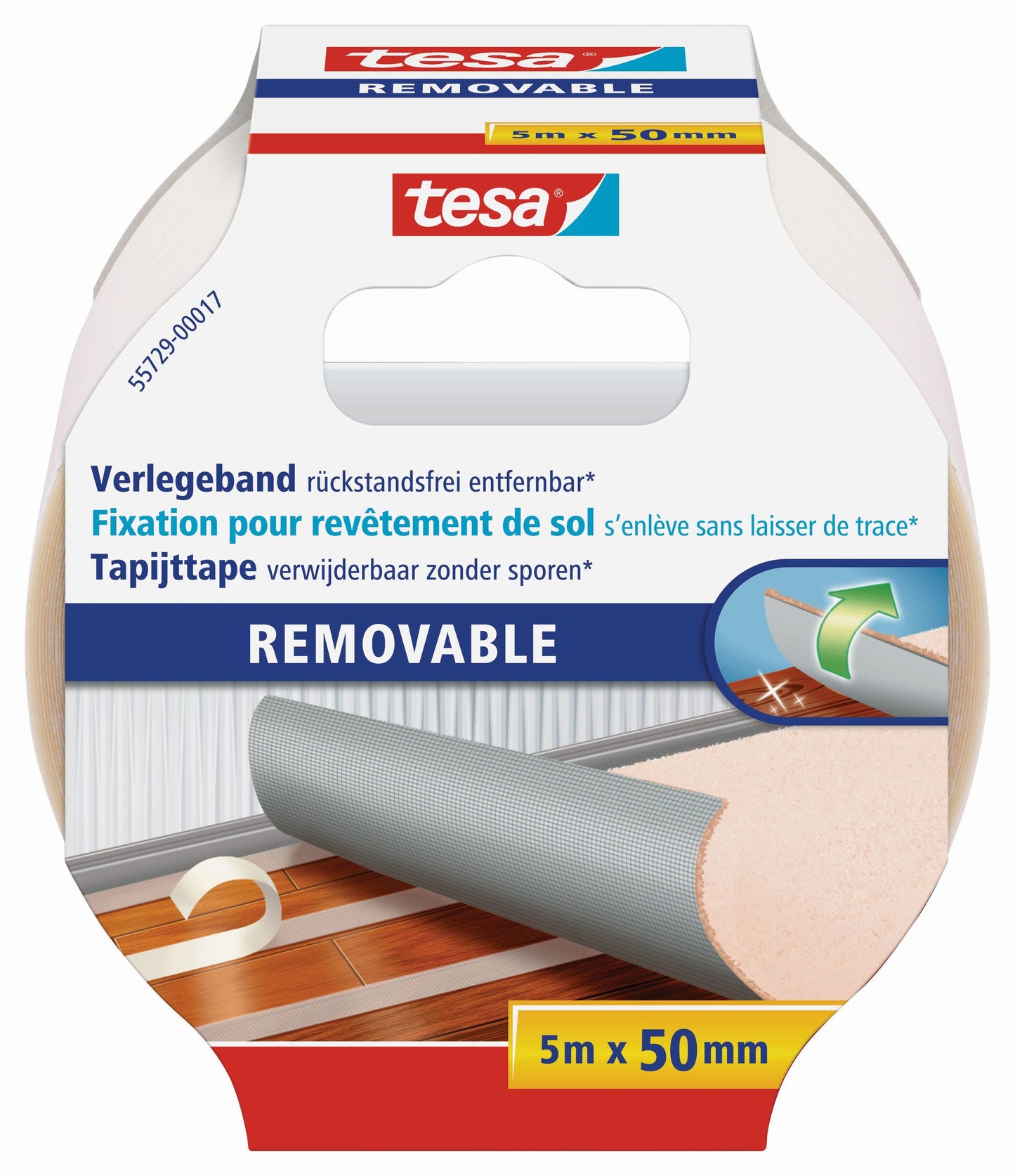 tesa® Verlegeband rückstandsfrei entfernbar 50mm | 5m