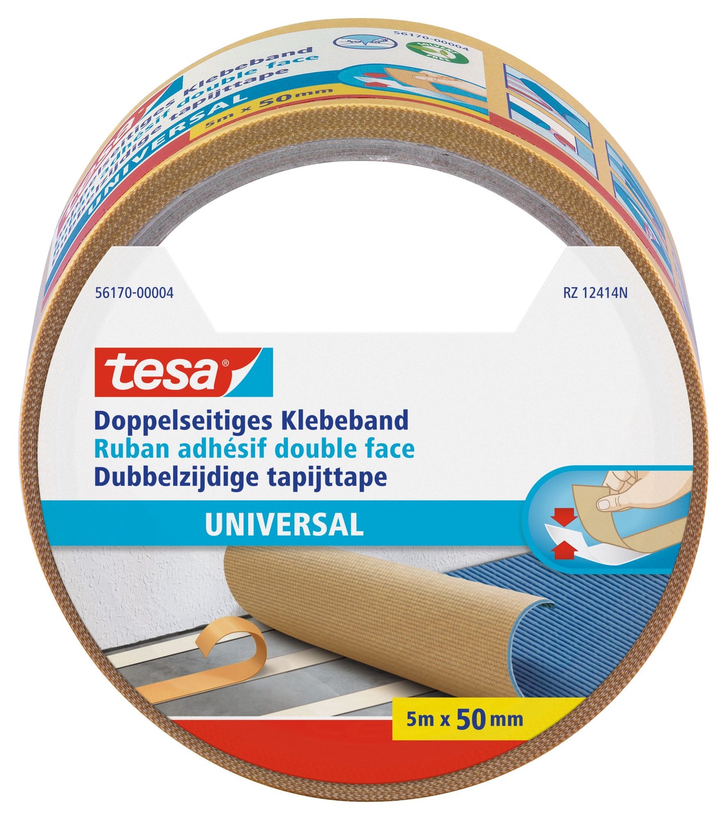 tesa® Doppelseitiges Klebeband 50mm | 5m