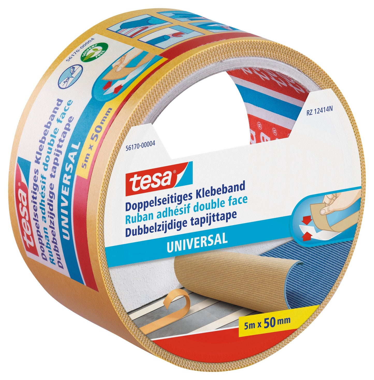 tesa® Doppelseitiges Klebeband 50mm | 5m