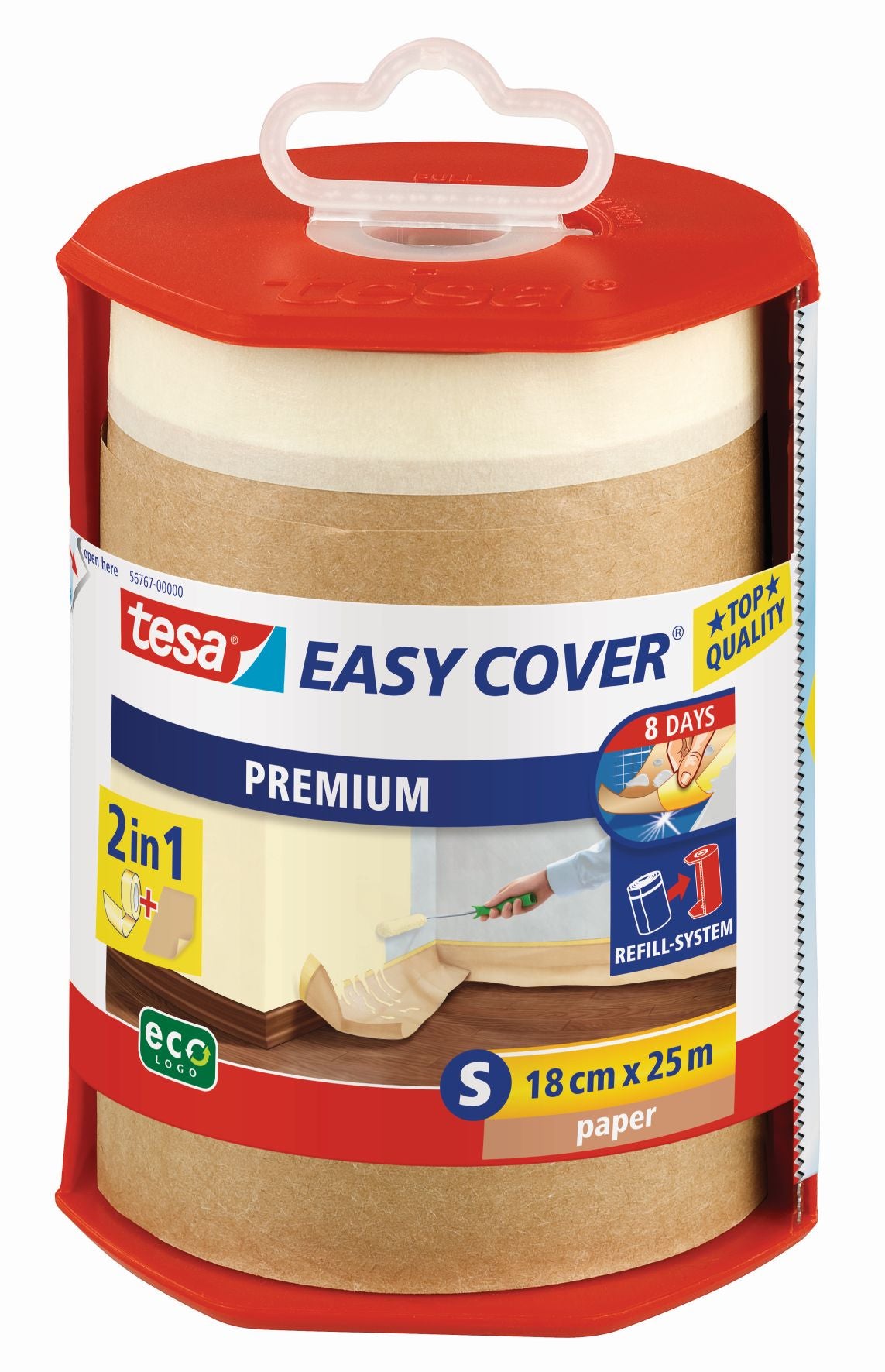 tesa Easy Cover Premium Papier Spender 18cm | 25m