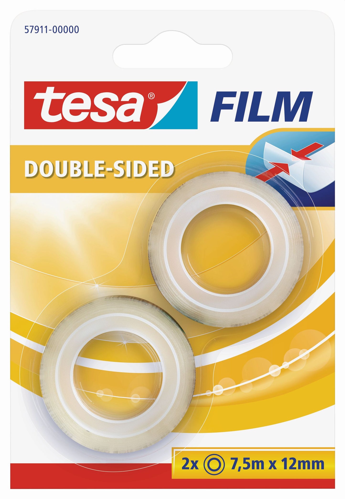 Tesafilm doppelseitig klebend 12mm | 7,5m | 2 Stück