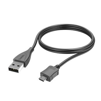 Lade-/Datenkabel, Micro-USB, 1 m, Schwarz Micro-USB, 1 m schwarz