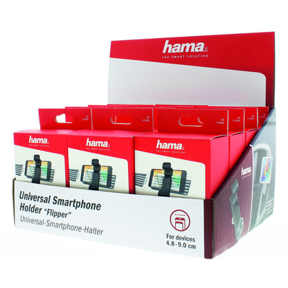Hama Uni-Smartphone-Halter Flipper, Geräte Breite 4,8 - 9