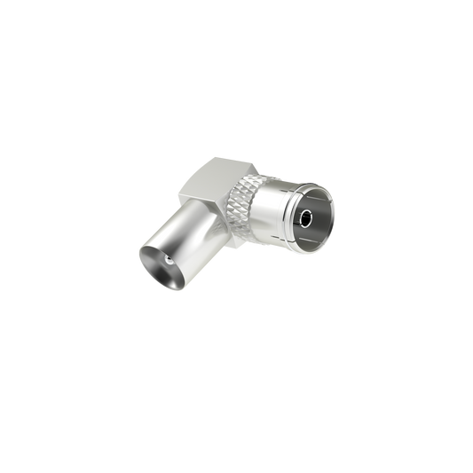 Hama Antennen Adapter Koax Stecker auf Koax Kupplung 90 Grad