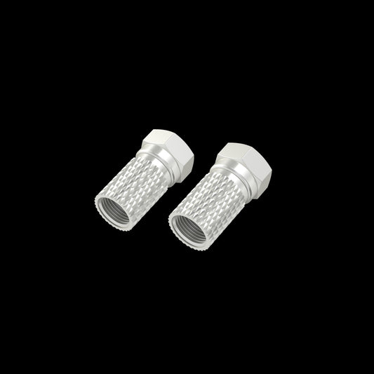 F-Stecker, 5,5 mm schraubbar, 2 Stück