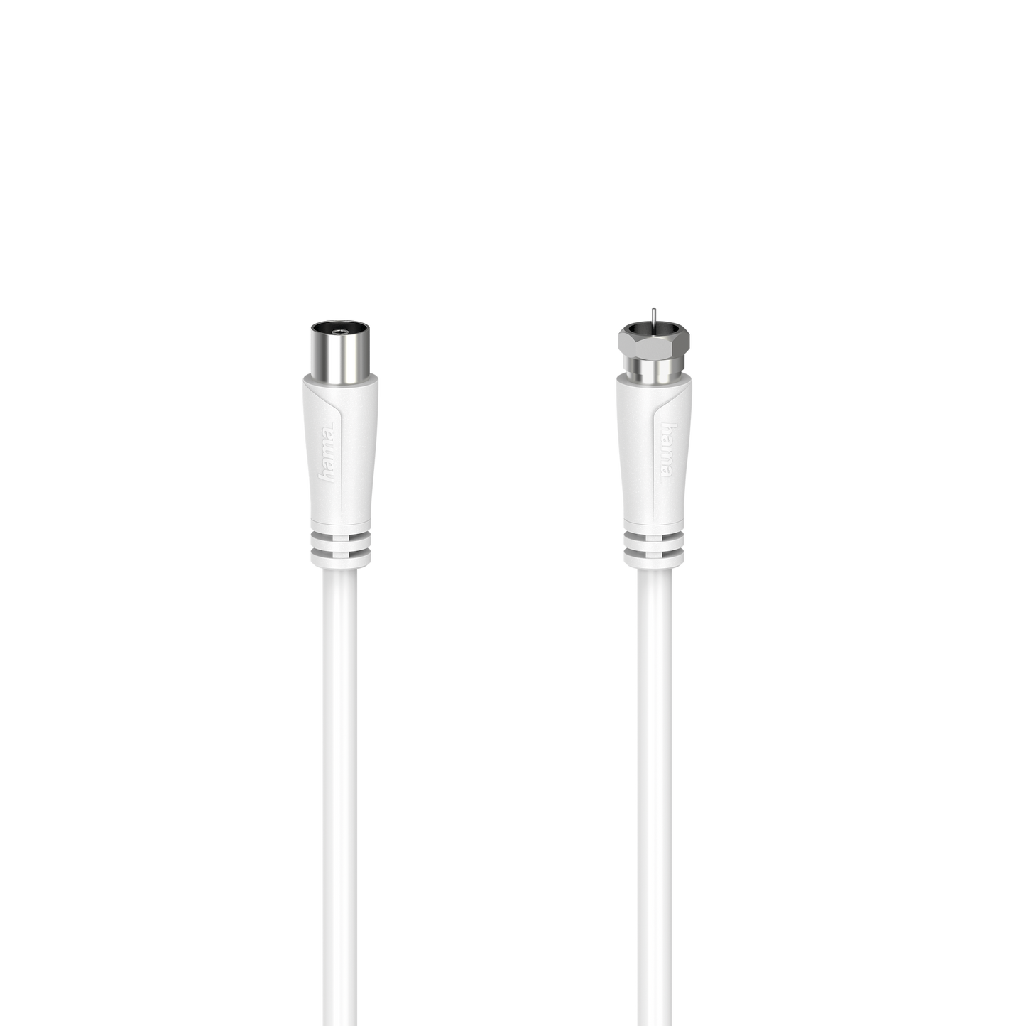 Hama SAT-Anschlusskabel F-Stecker auf Koax Kupplung 90 dB | 3 m 