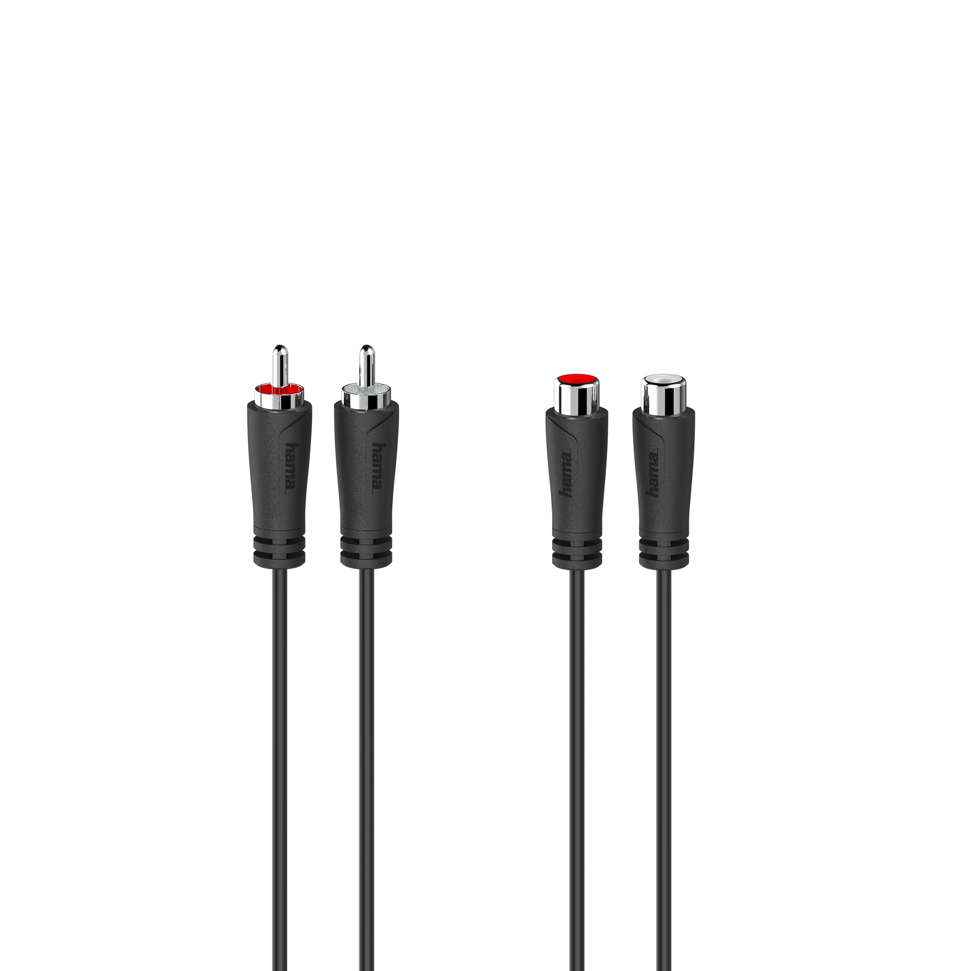 Hama Audio-Verlängerungskabel 2xCinch auf 2×Cinch | 5 m