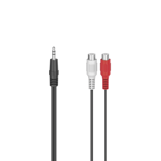 Hama Audio‑Adapter 2×Cinch‑Kupplung auf 3,5 mm Klinkenstecker Stereo