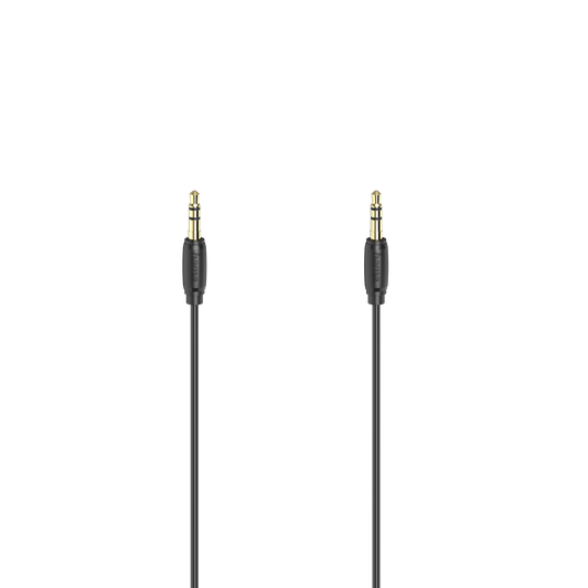 Hama Audio-Kabel 3,5mm Klinke Stereo vergoldet | 0,5 m