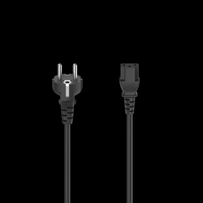Hama Netzkabel Schutzkontakt-Stecker 3-Polig, Kaltgerätezuleitung | 1,5 Meter