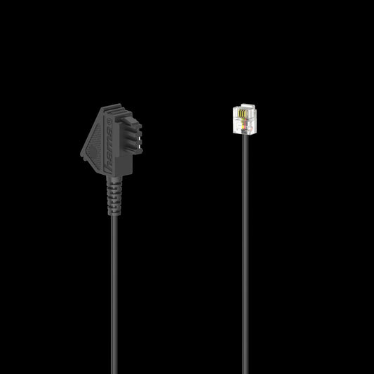 Telefonkabel, 6 m, Schwarz