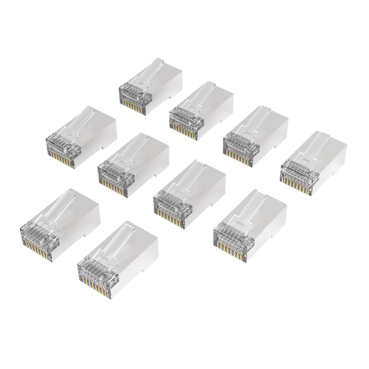 Hama Netzwerkstecker CAT‑6A 10 Gbit/s geschirmt (10 Stück)